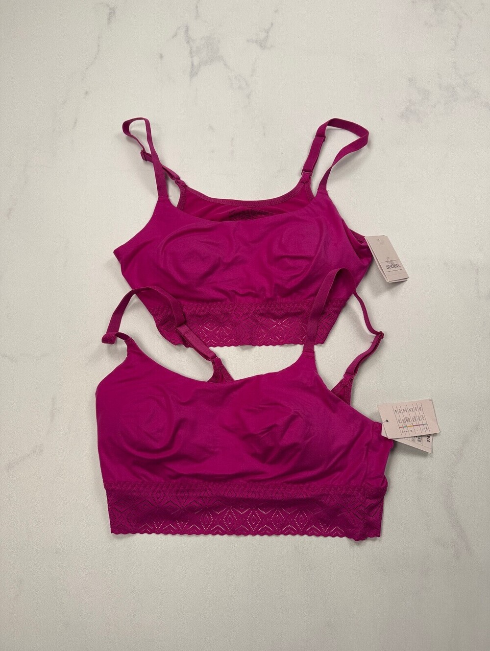 Auden Lace Camisole Pink Modern Feminine Matching Set of 2  - Womens M